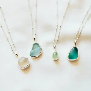 Sea Glass Necklace (Handmade)