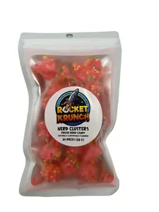 Nerd Clusters - Freeze Dried Snacks - Rainbow Clusters and Very Berry Mix Candy Sweet freeze-dried candy Candies Bonbon Sugar Crunchy Rocket Krunch