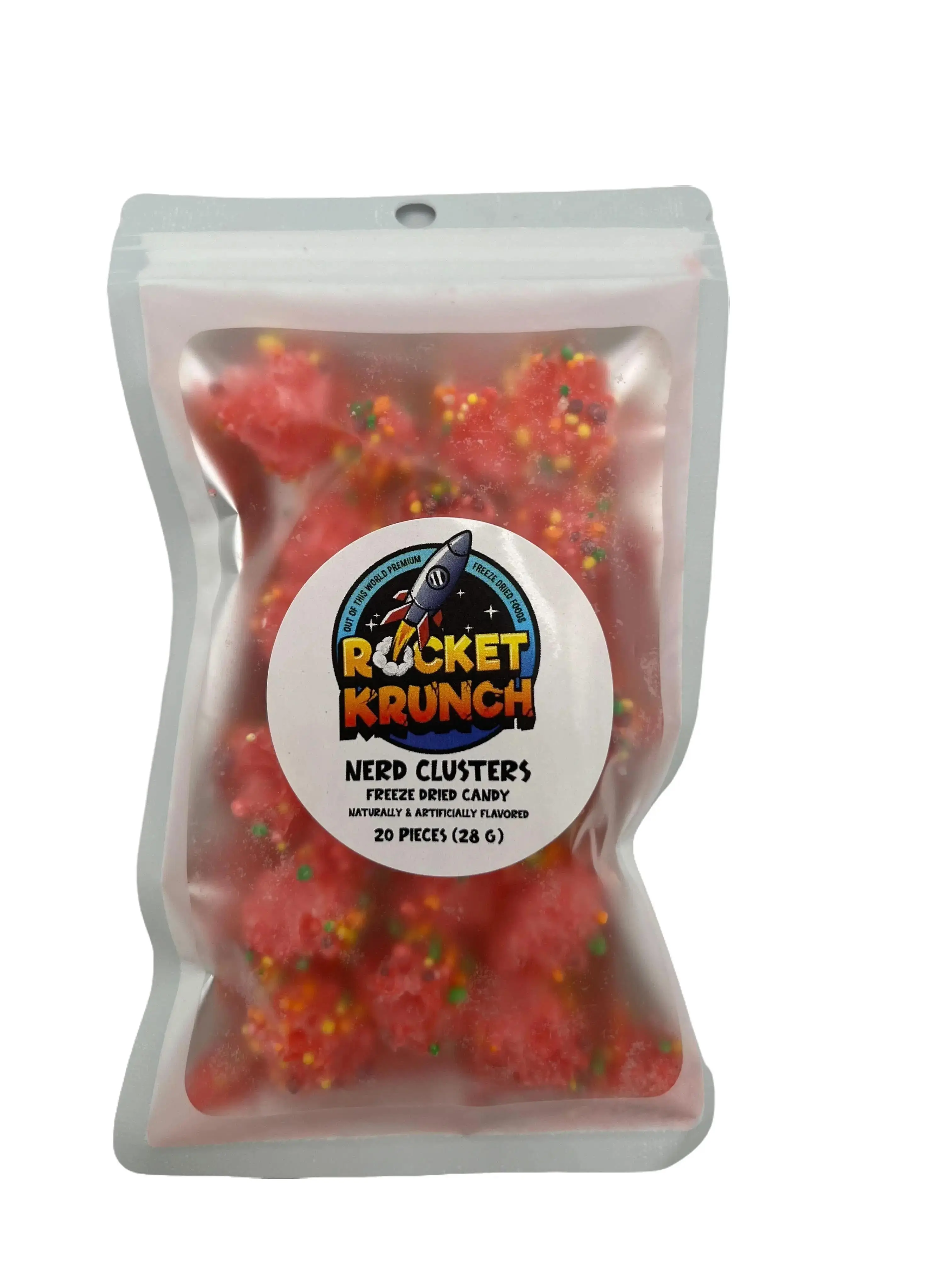 Nerd Clusters - Freeze Dried Snacks - Rainbow Clusters and Very Berry Mix Candy Sweet freeze-dried candy Candies Bonbon Sugar Crunchy Rocket Krunch