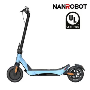 NANROBOT C1 Electric Scooer 500w Motor 25mph Tubeless Tires C1 3.0 Blue Color (App Control)