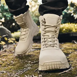 Men's Suede Leather High-Top Barefoot Walking Boots – Lightweight Italian Handmade Hiking Shoes for Outdoor/Casual Wear | Perfect for Hiking, Travel, City Streets & Daily Use work footwear slip-on design