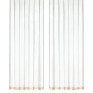 Fishbone Gauze Vertical Stripe Curtain Sunscreen Heat Insulation Filter Light Balcony Bay Window