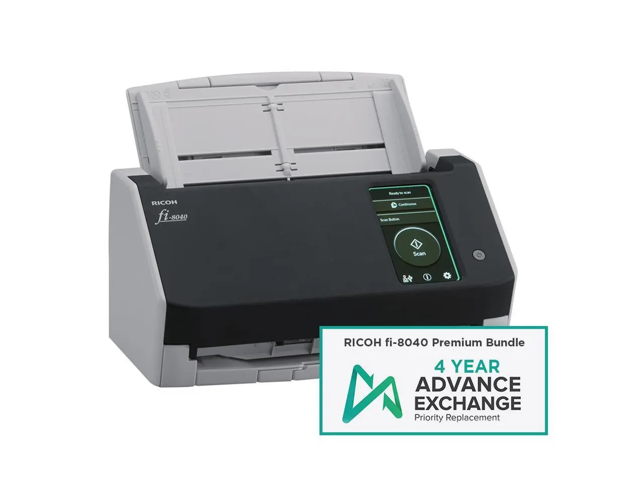 Ricoh fi-8040 Scanner Premium Bundle with 4 Year Advance Exchange Warranty Ricoh fi-8040 Scanner Premium Bundle with 4 Year Advance Exchange Warranty
