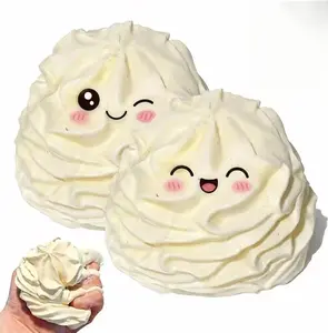 Cream Roll Squishy Toy,Squishy Cake Slow Rising Squeeze Toy,Sticky Squishies Made to Hand Silicone Fidget Sqeeze Toy,Stress Relief & Collection