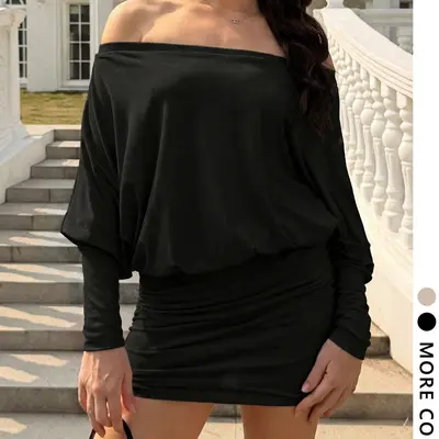 Black Bat Wing Dress - TikTok Shop