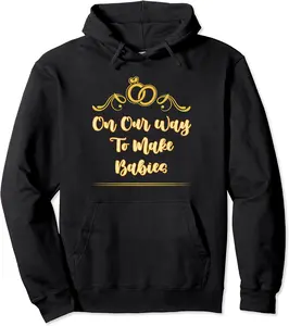 On Our Way to Make Babies Wedding Honeymoon Bride and Groom Pullover Hoodie - Nallelycor Shop 40B0CGXFN7CQ