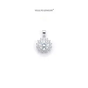Platinum-Plated Moissanite Necklace, 2.0 Carat Total Weight – Radiant Cut, Superior Optical Performance, Eco-Friendly Materials