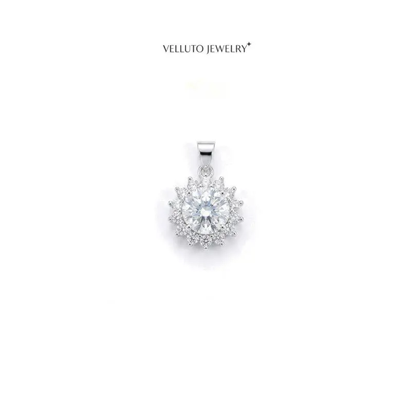 Platinum-Plated Moissanite Necklace, 2.0 Carat Total Weight – Radiant Cut, Superior Optical Performance, Eco-Friendly Materials
