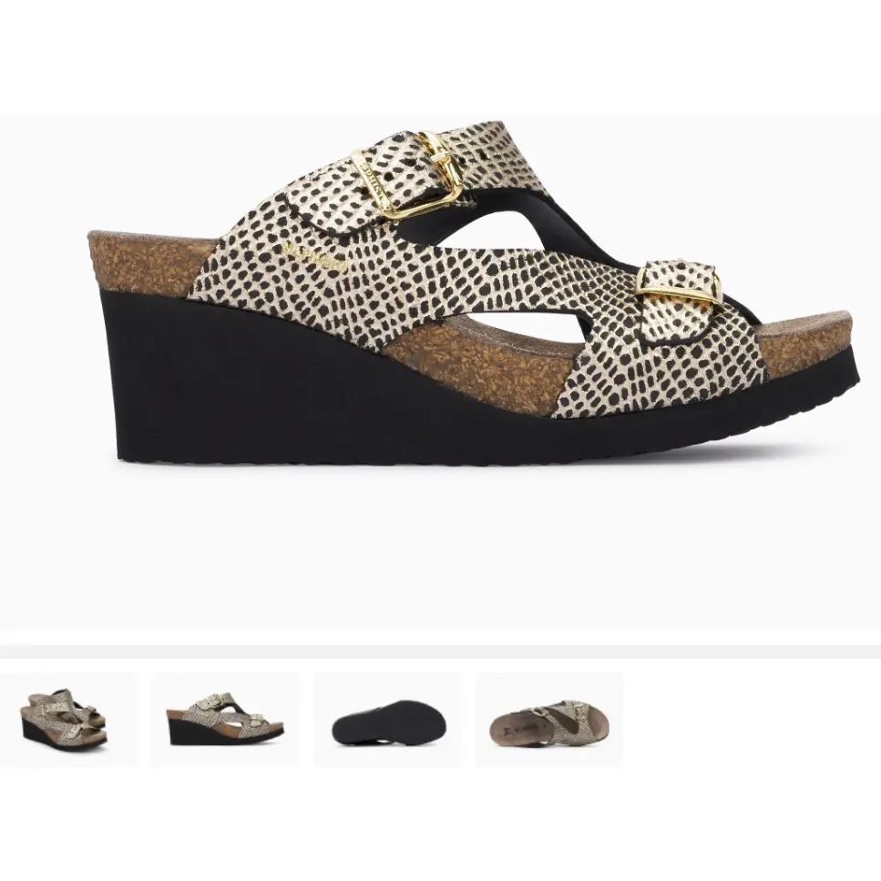 Mephisto Terie Black Cuba Wedge Comfort Sandal Women's sizes 35-42 NEW