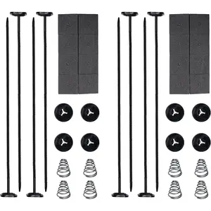 Automotive Fan Mounting Kit, Radiator Fan Zip Ties Clips Mounting Kit, Electric Mount Hold Down for Cooling Fan Transmission Cooler Radiator Fan Kit for Universal Car Vehicle