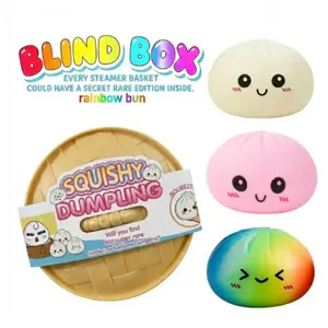 Expressive Big Dumpling Squishy - Blind Box, Mysecret Bun Fidget Toy, Soft TPR Material, Stress Relief, Unboxing Surprise, Random Style per Pack, suitable for children to exchange gifts,National Children's Day Gifts