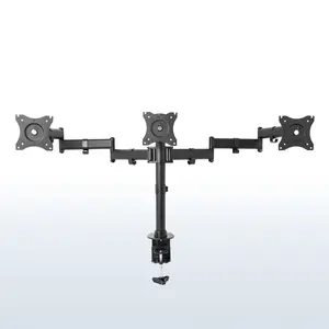 Triple Monitor Desk Mount - 13" to 24" Screens
