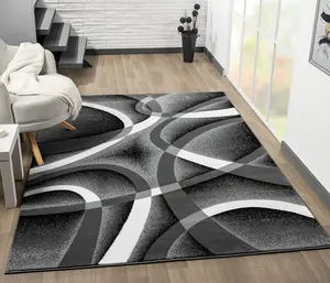 Sam's Rugs Ultra Soft Area Rug - Modern Abstract Design for Indoor Living Room & Bedroom - Stain Resistant, Easy to Clean