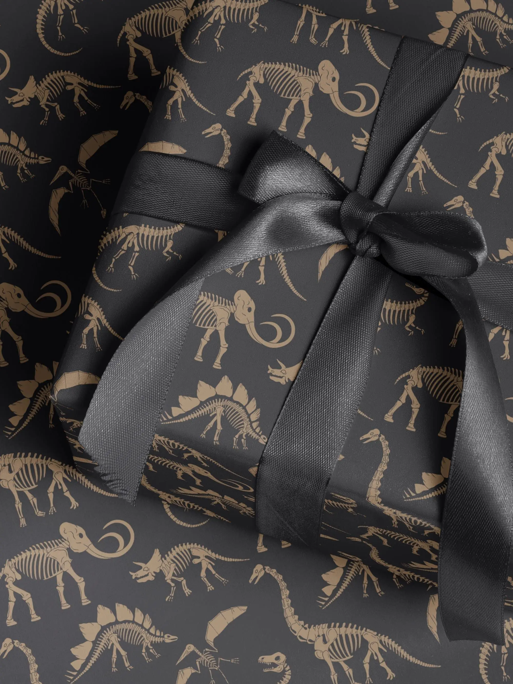 Dinosaur Wrapping Paper Boy Gift Wrap Birthday Gifts Wrap Baby Shower Little Boy Son - Decorative Rolls for Presents and Celebrations