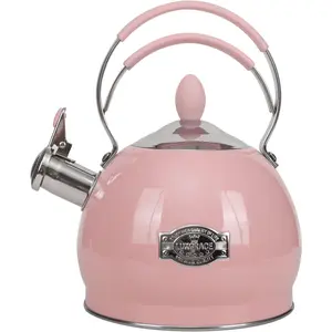 Whistling Tea Kettle 2.6 Quart Stainless Steel Teapot Fast Boiling Teakettle for Stovetop Induction Stove Top
