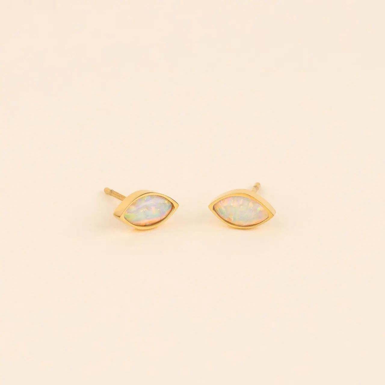 October Birthstone Stud Earrings