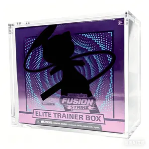 Premium Clear Acrylic ETB Display Case with Strong Magnetic Closure, 5mm Thick Dust-Proof Anti-Scratch Protective Storage Box for All Standard Size TCG ETB, Stackable for Collectors