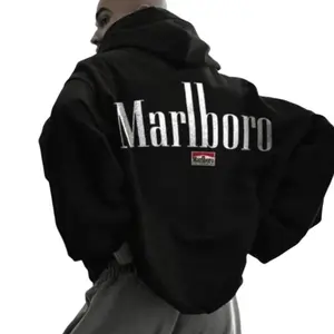 Men's Oversized Racing Graphic Back Side Print T-Shirt Sweatshirt Hoodie, Marlboro Shirt, As Gift, Unisex All Style, For All, Classic Cotton Menswear