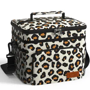 Insulated Lunch Box for Men & Women - Leak-Proof Cooler Lunch Bag with 4 Pockets, Adjustable Strap, Ideal for Work, Picnic, Travel