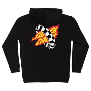 Santa Cruz Skateboard Sweatshirts Goal Flame Pullover Black