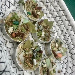 Money Candle with Herbs and Crystals - Manifestation with Rutilated Green Quartz, Dalmation Jasper, Cats Eye & Green Agate for Wealth and Prosperity - Star, Lavender, Mint, Nature, Decor amazing candles handmade candle