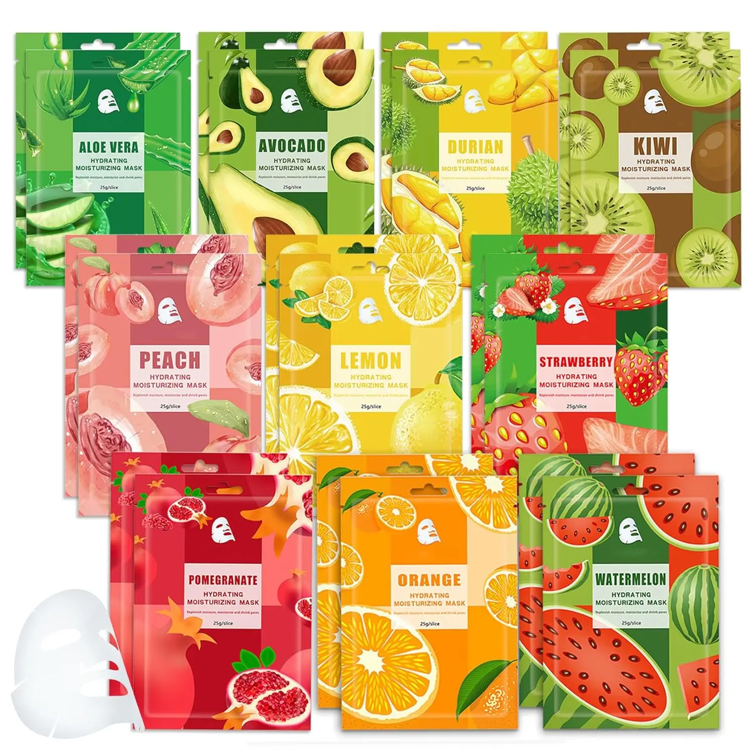 10 Combo Face Sheet Masks Skincare Set,Moisturizing Face Mask Skin Care Kit,Hydrating Facial Mask Gift Set for Women,Mom,Men,Wife & Girlfriends