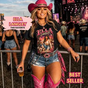 Ella Langley T-Shirt | Country Cowgirl Music Fan | Cowgirl | Ella Fellas R3U