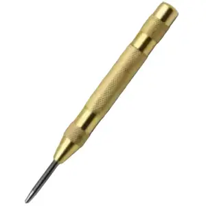 AVIRTFORALL- (10 Pack)- Window Punch 5"x5/8" Hardened Steel Point with Corrsion-Resistant Aluminum Barrel Knurled Finished Gold