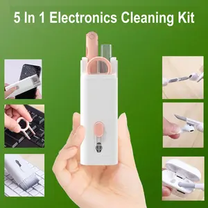 All-In-One Portable Cleaning Kit for Phone, Keyboard, and Earbuds.