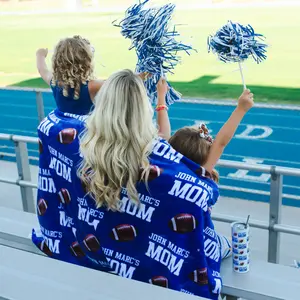 Personalized School Spirit Sports Bleacher Blanket | Sports Mom Blanket | School Spirit Blanket
