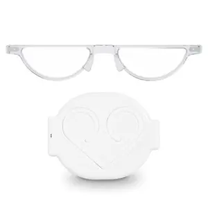 minrims Compact Reading Glasses - Foldable Reading Glass with Folding Magsafe Compatible Case for Men and Women