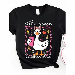Goose Teacher Club Shirt, Funny Teacher Club T-Shirt, Cute Back To School Tee, Teacher Appreciation Gift, Funny Gift For Teacher