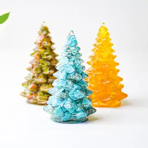 Crystal Christmas Tree Desk Ornament |     Holiday Decoration Gift, Creative Home Christmas Decor, Desktop Crystal Tree Craft
