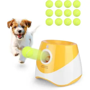 Interactive Automatic Ball Launcher for Dogs - 12 Tennis Balls,BallLauncher for Medium & Small Dogs, Self-Throwing Machine,Dog Ball Thrower Launcher