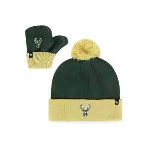 Youth '47 Brand Milwaukee Bucks Knit Hat & Gloves Set