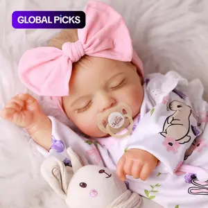 Babeside 20 Inch 8 Piece Baby Doll Set, Lifelike Newborn Doll, Unisex Fabric Body & Vinyl Limbs, Gift Box Included, Perfect for Christmas New Year Birthday Gifts #GLOBAL PICKS