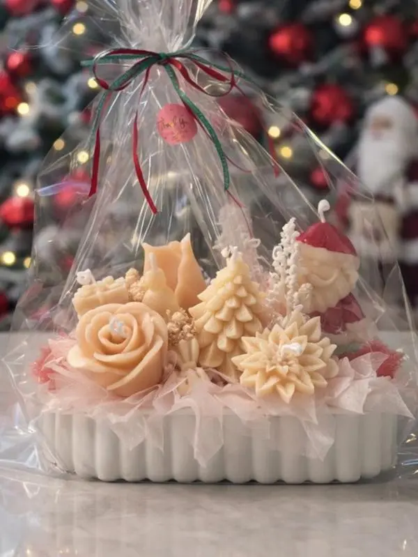 Decorative Candle Set – Handmade Sculpted Candles