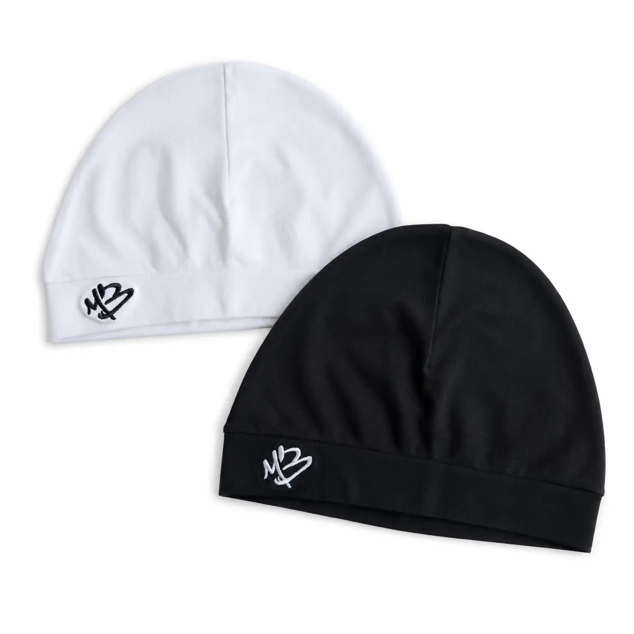Unisex Y2K Graffiti Monogram Embroidered Beanie Hat, Soft Stretch Knit Fitted Skull Cap, Lightweight Streetwear Hat for Men and Women