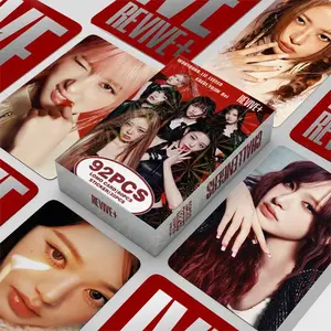 92 Pcs Iv Group Album Collection Double-Sided Photo Cards, Perfect for Party Decorations, Ideal Valentine's Day & Birthday Gifts