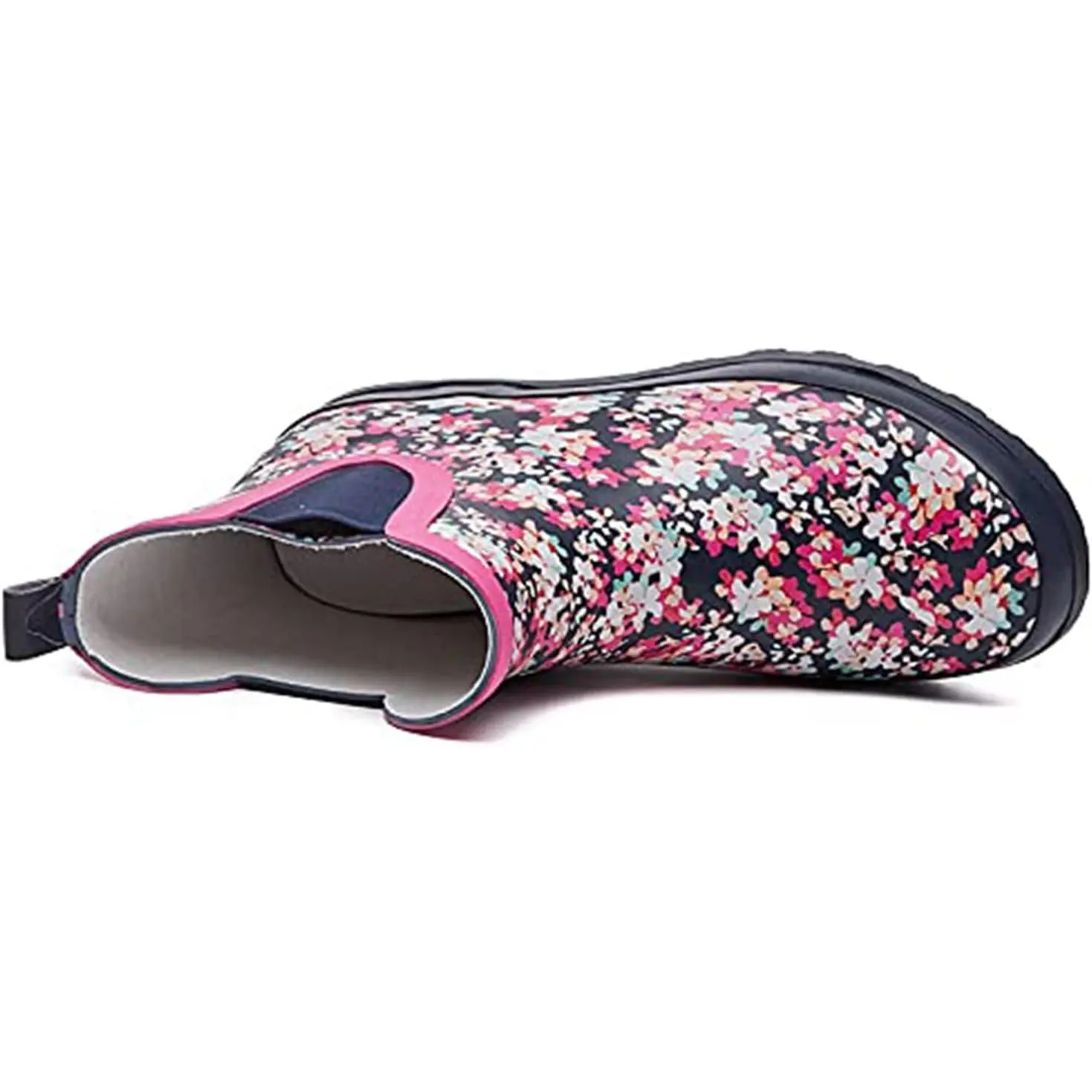SWIFTFROG Rain Boots for Women - Waterproof Ankle Garden Shoes Anti-Slipping Floral Printed Rainboots for Ladies Stylish Light Ankle Rain Shoes, Women's Rain Footwear