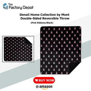 Denali Home Collection by Monterey Mills 60x70 Double-Sided MicroPlush Throw Earthly Plum for Cozy Comfort