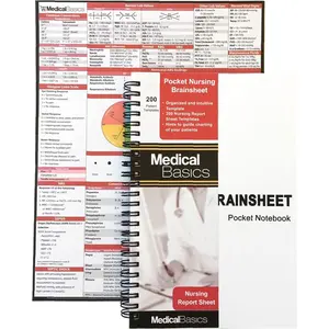 Medical Basics Pocket Nurse Report Sheet Notebook - Brain Sheet Template for MedSurg Nurses and CNA