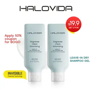 HALOVIDA Leave-in Light Hair Dry Shampoo Gel 2.28oz,No-Rinse Shampoo Gel,Instant Oil Absorption & Invisible Volume Boost,Long-Lasting Oil Control,Soothing & Comfort,Affordable,4D hyaluronic acid,#SummerVibes #petlovers