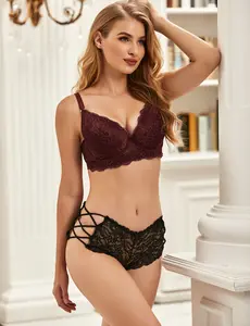 Womens Lace  Panties Comfort Sexy Tangas Cheeky Lace Panties Lingerie Underwear Briefs
