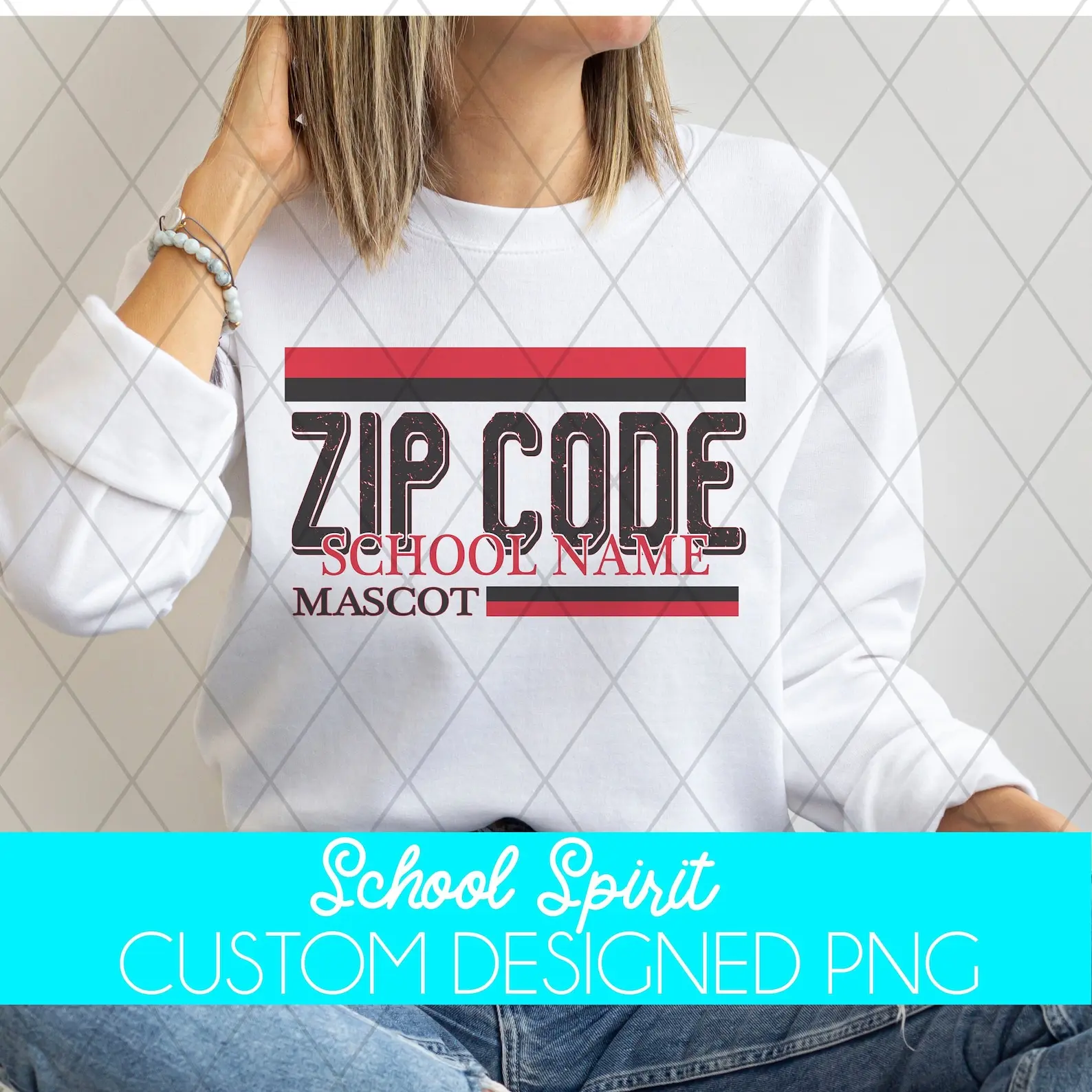 Custom Zip Code School Shirt, Trendy Sweatshirt, Gift for Women and Men (There are 3 options: Hoodie, Sweatshirt, T-shirt)