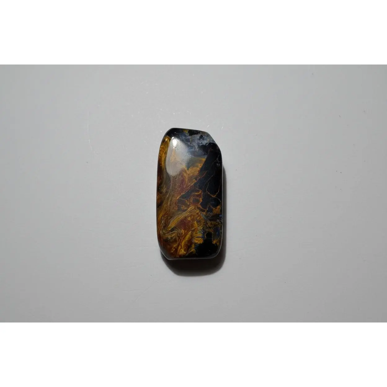 Pietersite Tumble Stone 'Fire and Ice' - Gallery Grade, Namibia