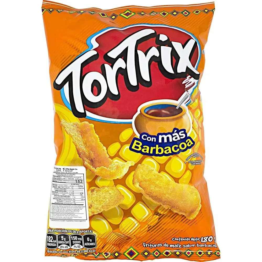 Tortrix Barbacoa | Chips de Maíz con Sabor Ahumado y Crujiente | 180 g