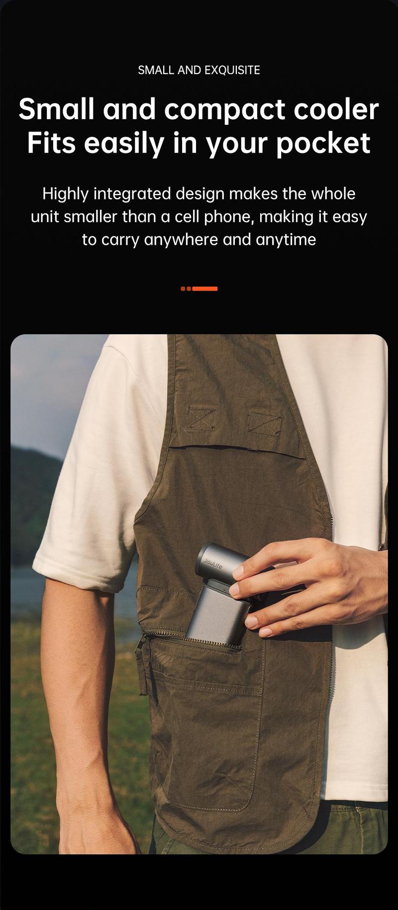 JISULIFE Portable Handheld Turbo Fan 100 Speeds Adjustable Mini Personal Fan 9000mAh USB Rechargeable Battery Operated LED Display Compact Design