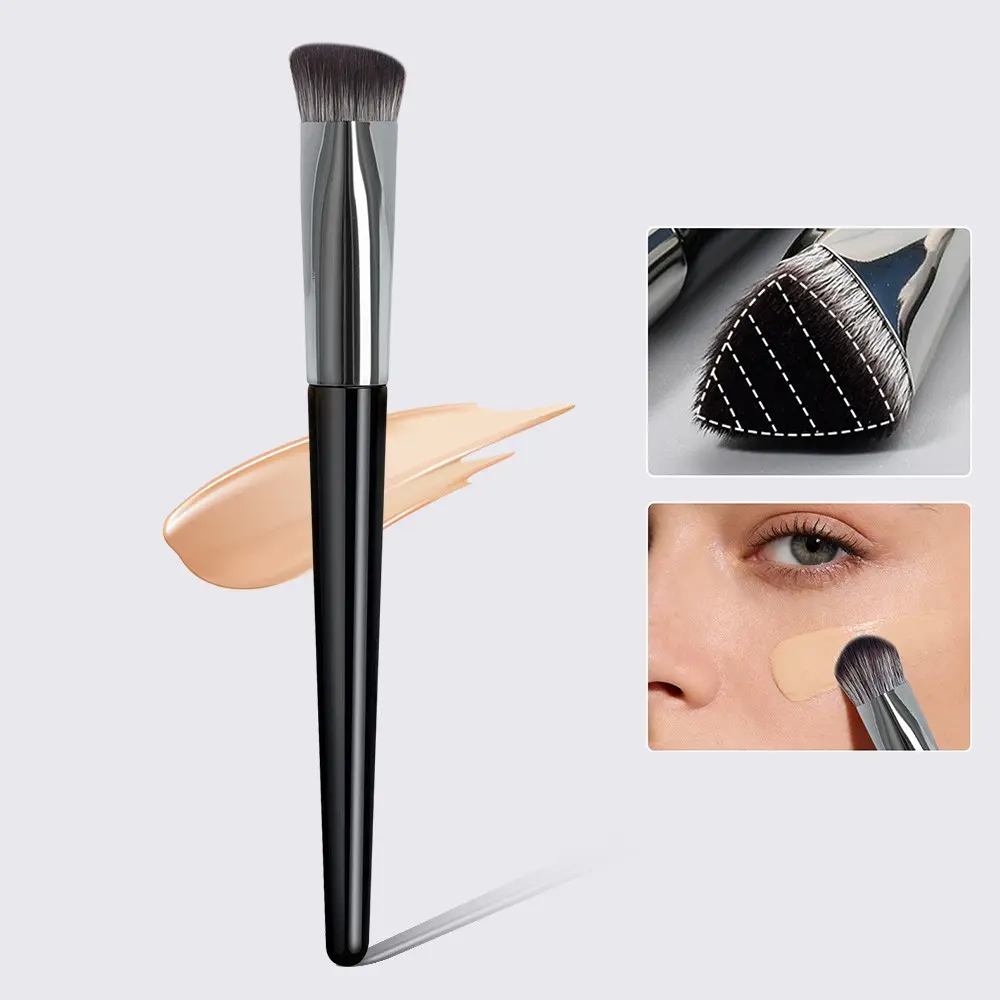 Triangle Concealer Brush, Contoured Foundation Brush, Seamless Design, Seamless Finish Brush, Ultra-Fine Fiber Tip, Natural Look, High-Quality Handle, Daily Makeup Tool