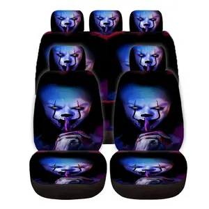 Car Seat Covers Vampire Print, High Comfort Universal Fit Durable Design, Enhance Car Interior Style, Fits Cars Vans Suvs, Perfect Holiday Gift